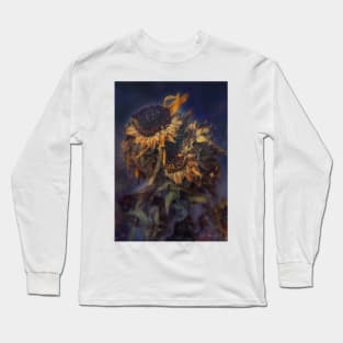 Sunflowers Mixed Media 06 Long Sleeve T-Shirt